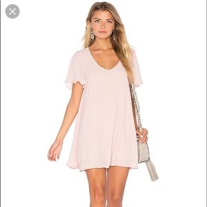 Show Me Your Mumu Kylie Mini Dress in Dusty Blush